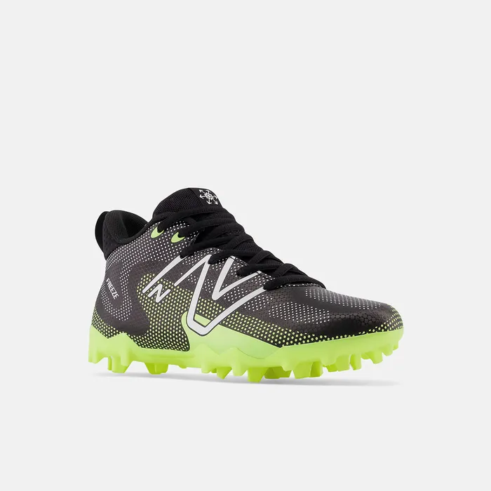 Cleats FreezeLX v4 Jr Black with Hilite and White New Balance Kids Cleats FreezeLX v4 Jr Black with Hilite and White New Balance Kids