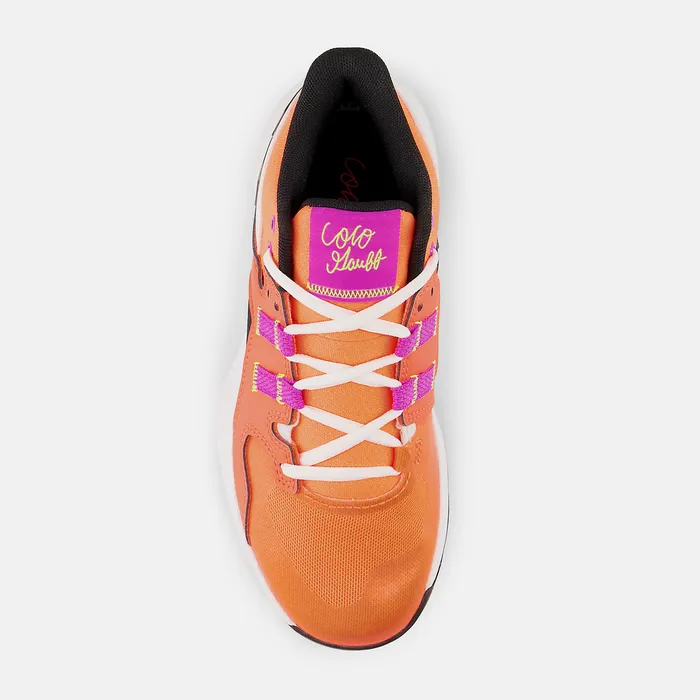 Cleats Kids New Balance Kid8217s Coco CG1 Cosmic Rose with Neon Dragonfly and Black Cleats Kids New Balance Kid8217s Coco CG1 Cosmic Rose with Neon Dragonfly and Black