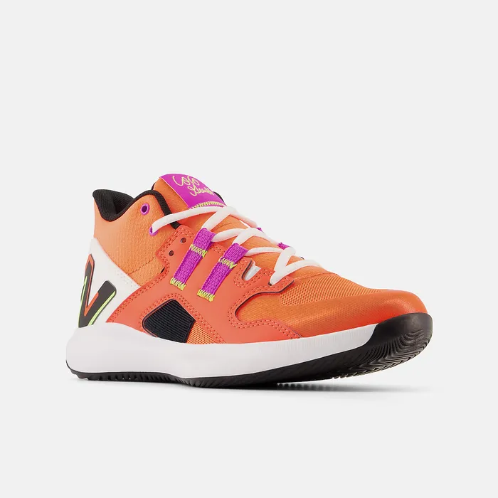 Cleats Kids New Balance Kid8217s Coco CG1 Cosmic Rose with Neon Dragonfly and Black Cleats Kids New Balance Kid8217s Coco CG1 Cosmic Rose with Neon Dragonfly and Black