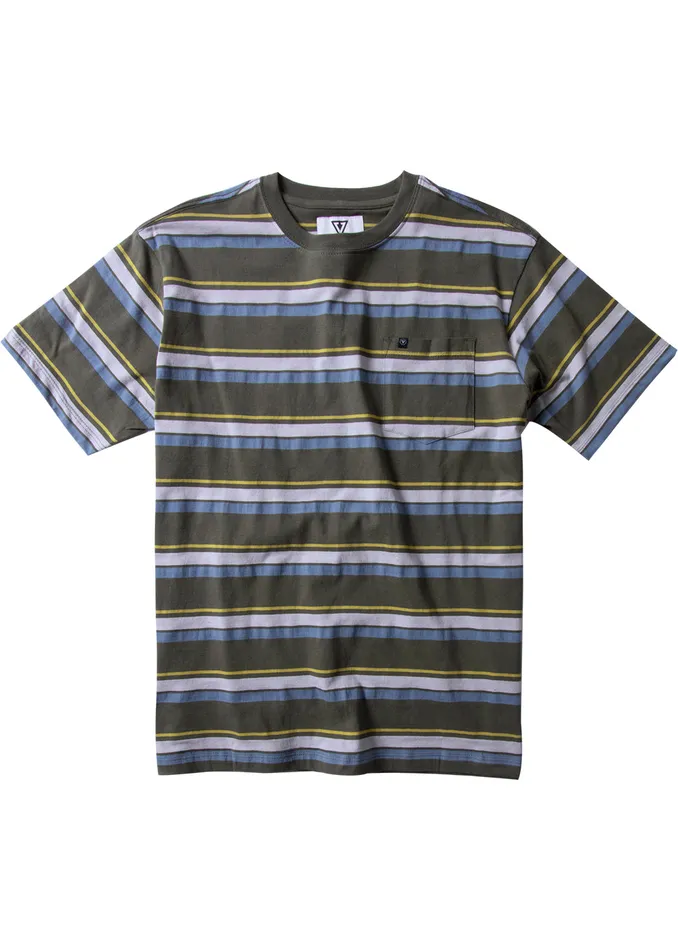 Clothing Youth Vissla Quad Boys Ss Pkt Tee Army