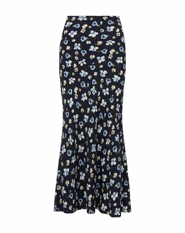 Clover StretchSilk Floral Skirt Navy Multi Women Veronica Beard Skirts and Shorts Clover StretchSilk Floral Skirt Navy Multi Women Veronica Beard Skirts and Shorts