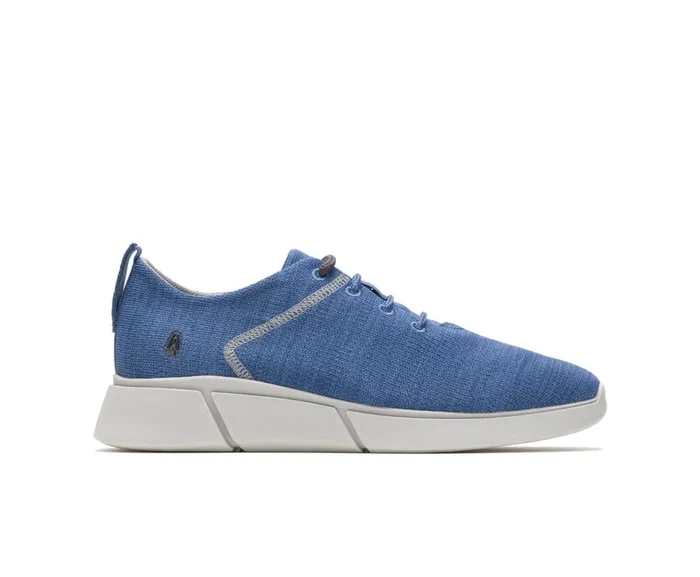 Cooper Lace Up Deep Sea Blue Knit Sneakers Hush Puppies Men