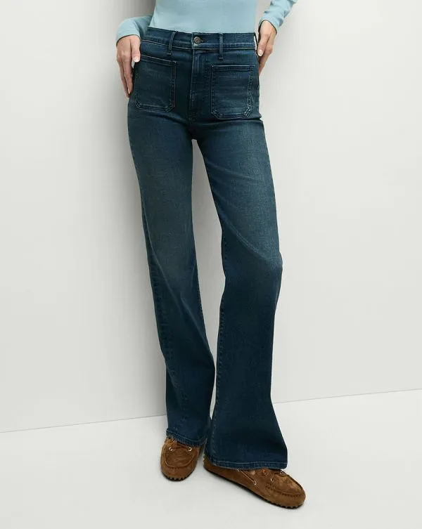 Crosbie PatchPocket Slim WideLeg Jean Northern Lights Women Veronica Beard Jeans Crosbie PatchPocket Slim WideLeg Jean Northern Lights Women Veronica Beard Jeans