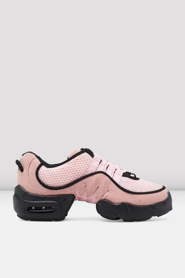 Dance Sneakers Bloch Adult Adult Boost Mesh Split Sole Dance Sneakers Pink Mesh Suede