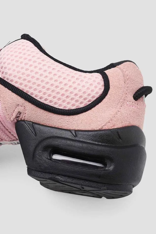 Dance Sneakers Bloch Adult Adult Boost Mesh Split Sole Dance Sneakers Pink Mesh Suede