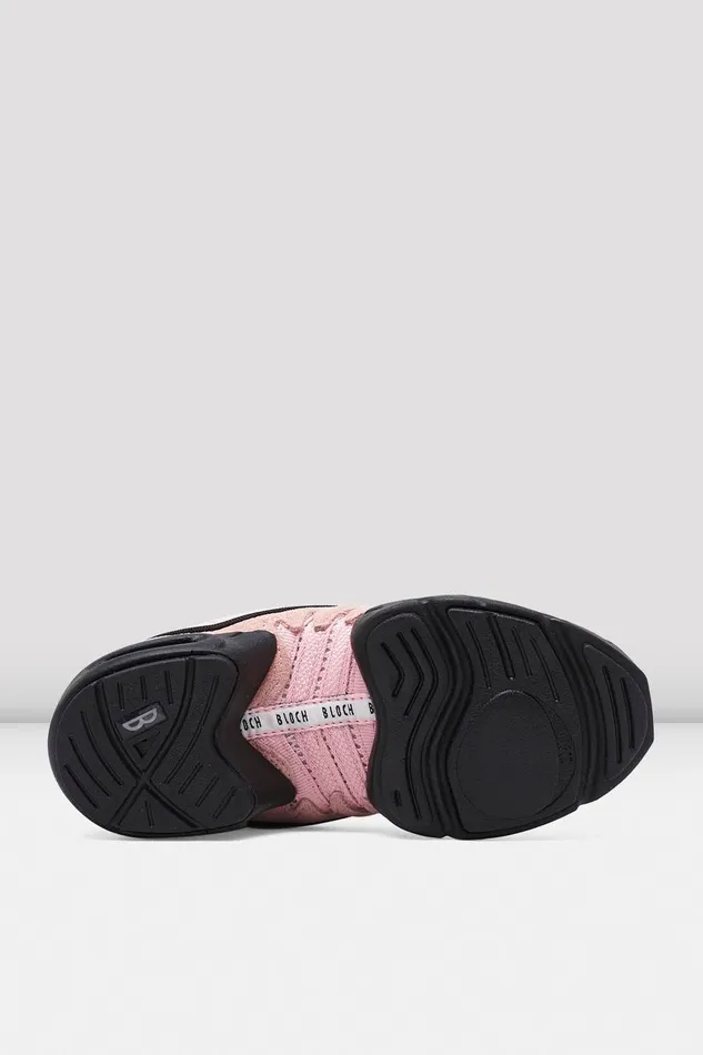 Dance Sneakers Bloch Adult Adult Boost Mesh Split Sole Dance Sneakers Pink Mesh Suede