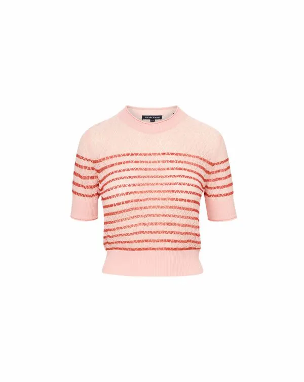 Declan Pullover Pink Shellandpersimmon Women Veronica Beard Tops