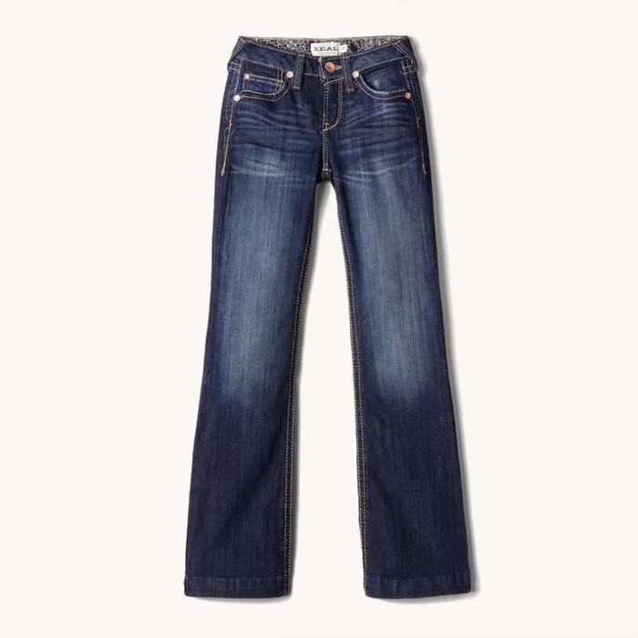 Denim Kids Ariat REAL Trouser Maggie Wide Leg Jean Nightshade Denim Kids Ariat REAL Trouser Maggie Wide Leg Jean Nightshade