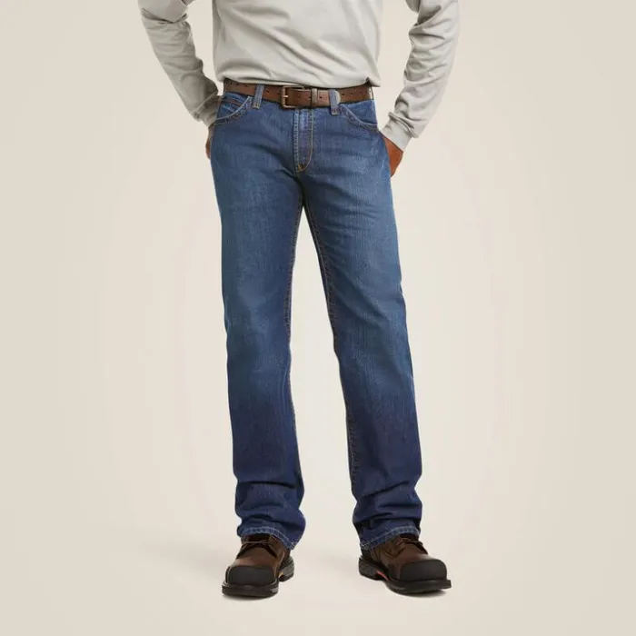 Denim Men Ariat FR M4 Relaxed Basic Boot Cut Jean Flint
