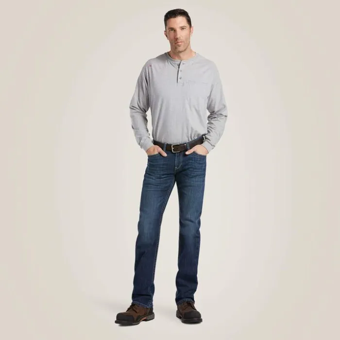 Denim Men Ariat FR M7 Slim Stretch DuraLight Shoreway Stackable Straight Leg Jean Kelby Denim Men Ariat FR M7 Slim Stretch DuraLight Shoreway Stackable Straight Leg Jean Kelby