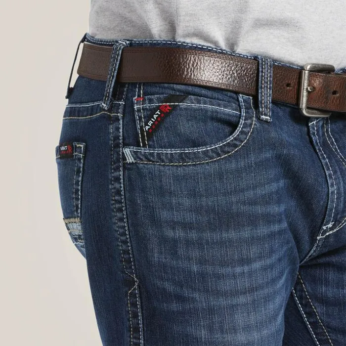 Denim Men Ariat FR M7 Slim Stretch DuraLight Shoreway Stackable Straight Leg Jean Kelby Denim Men Ariat FR M7 Slim Stretch DuraLight Shoreway Stackable Straight Leg Jean Kelby