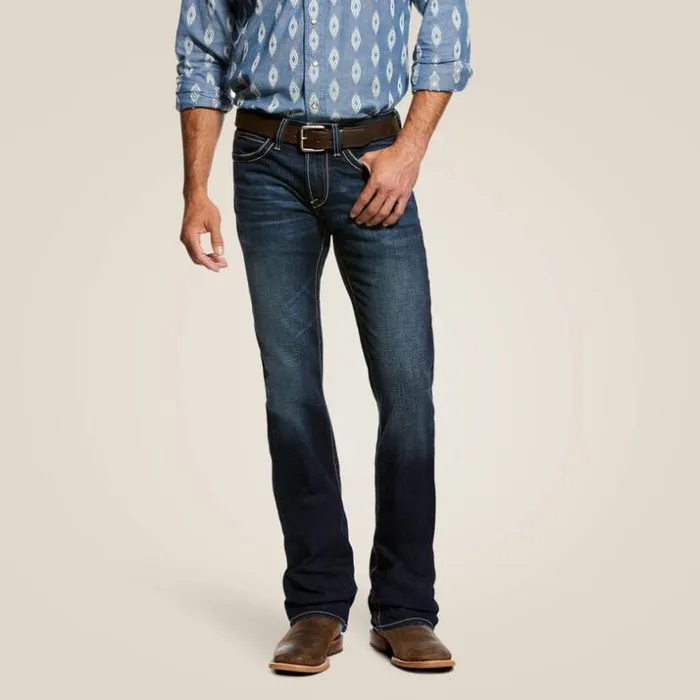 Denim Men Ariat M7 Rocker Concord Stretch Stackable Straight Leg Jean Dodge