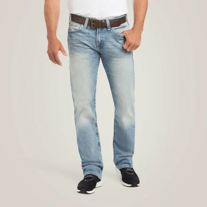 Denim Men Ariat M7 Rocker Stretch Stirling Stackable Straight Leg Jean Shasta Denim Men Ariat M7 Rocker Stretch Stirling Stackable Straight Leg Jean Shasta