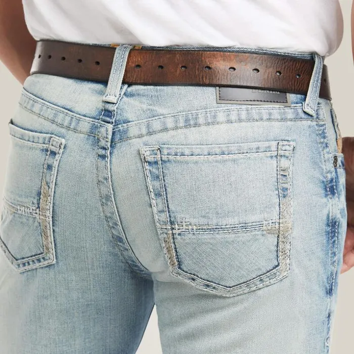Denim Men Ariat M7 Rocker Stretch Stirling Stackable Straight Leg Jean Shasta