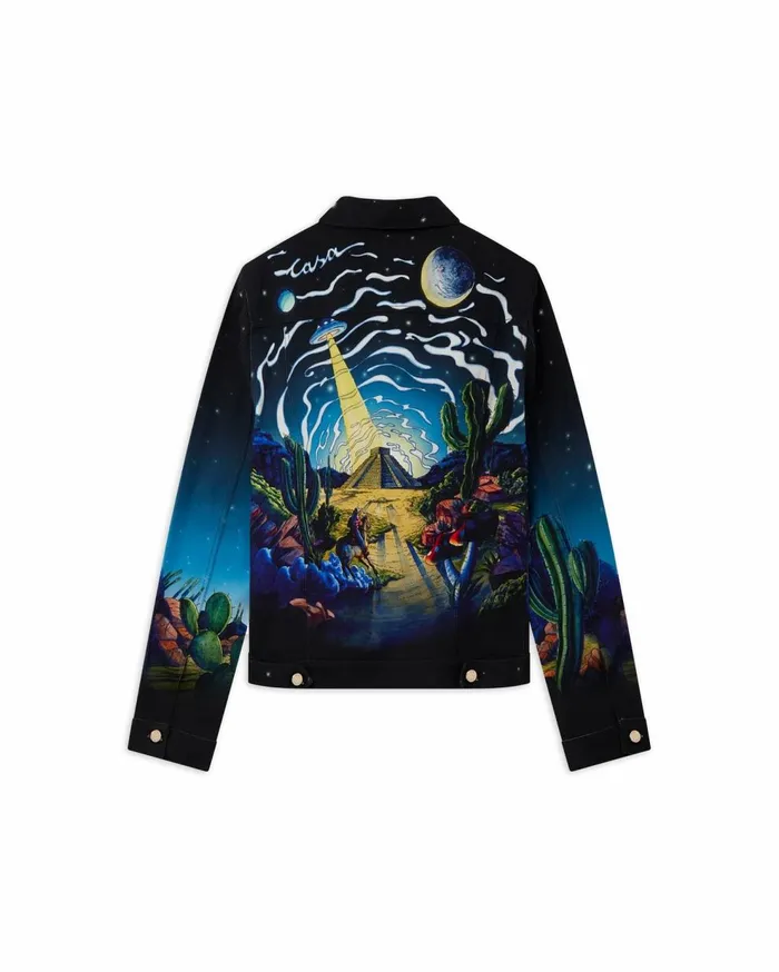Denim Men Casablanca Paris Cowboy De L039Espace Classic Denim Jacket Denim Men Casablanca Paris Cowboy De L039Espace Classic Denim Jacket