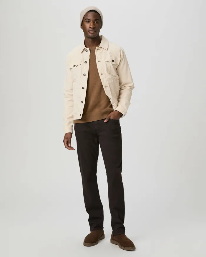 Denim Men PAIGE Transcend Federal Slim Straight Jean 8211 Deep Chocolate
