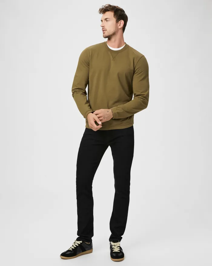 Denim PAIGE Men Transcend Lennox Extra Long Slim Jean 8211 Black Shadow