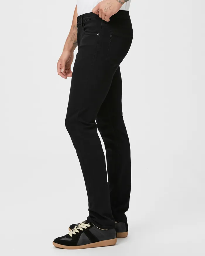 Denim PAIGE Men Transcend Lennox Extra Long Slim Jean 8211 Black Shadow