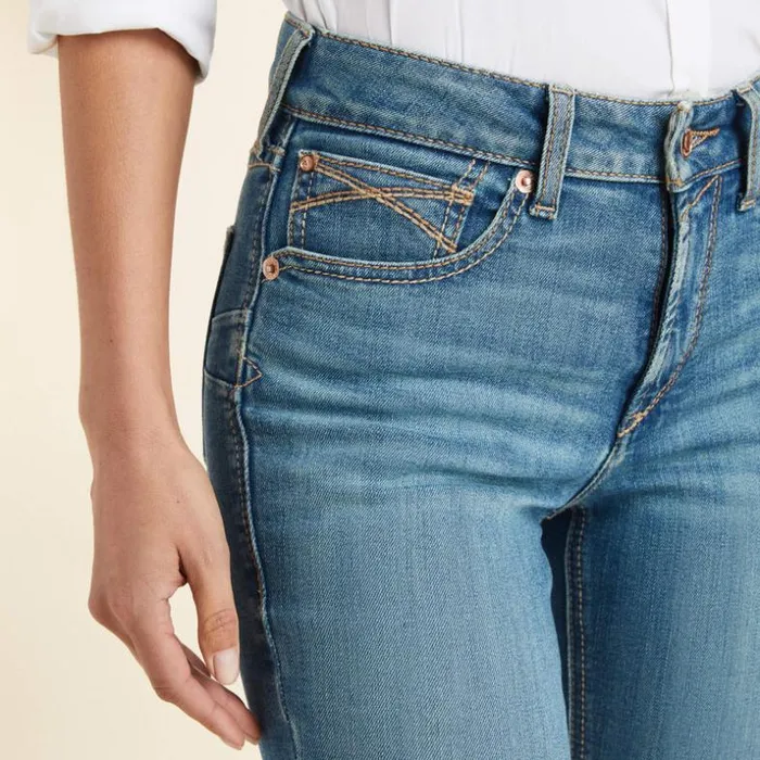Denim Women Ariat REAL High Rise Charlee Boot Cut Jean Delaware Denim Women Ariat REAL High Rise Charlee Boot Cut Jean Delaware