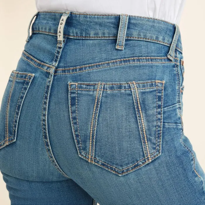 Denim Women Ariat REAL High Rise Charlee Boot Cut Jean Delaware Denim Women Ariat REAL High Rise Charlee Boot Cut Jean Delaware