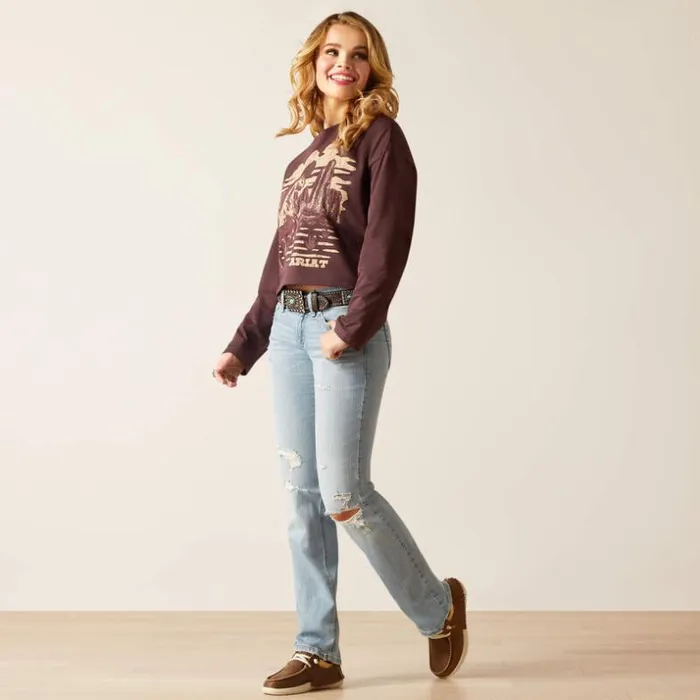Denim Women Ariat REAL Low Rise Lucy Straight Jean Colorado Denim Women Ariat REAL Low Rise Lucy Straight Jean Colorado