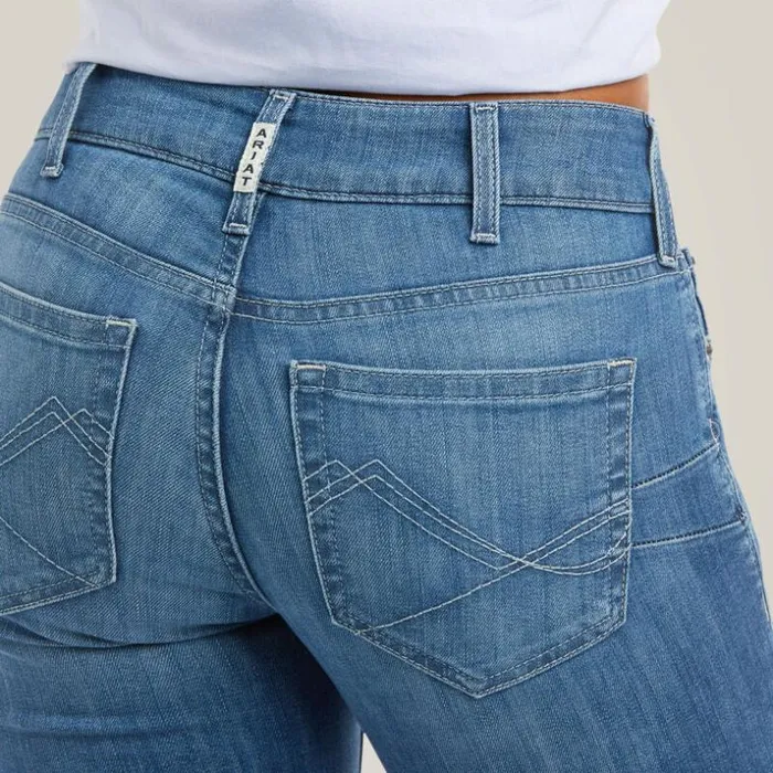 Denim Women Ariat REAL Mid Rise Patricia Boot Cut Jean Maine Denim Women Ariat REAL Mid Rise Patricia Boot Cut Jean Maine