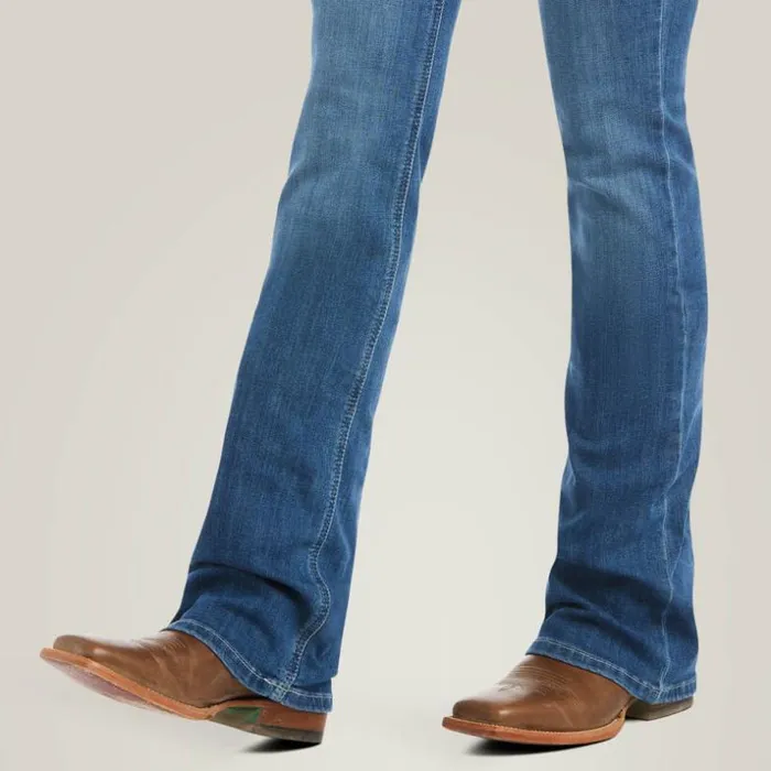 Denim Women Ariat REAL Mid Rise Patricia Boot Cut Jean Maine Denim Women Ariat REAL Mid Rise Patricia Boot Cut Jean Maine