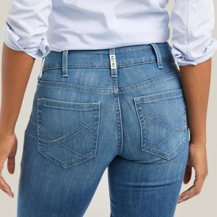 Denim Women Ariat REAL Mid Rise Patricia Boot Cut Jean Maine Denim Women Ariat REAL Mid Rise Patricia Boot Cut Jean Maine