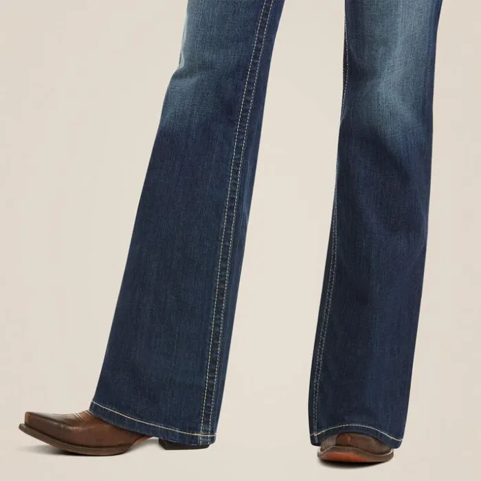 Denim Women Ariat REAL Mid Rise Stretch Original Boot Cut Jean Spitfire Denim Women Ariat REAL Mid Rise Stretch Original Boot Cut Jean Spitfire