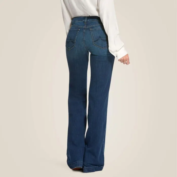 Denim Women Ariat Trouser Mid Rise Stretch Kelsea Wide Leg Jean Joanna Denim Women Ariat Trouser Mid Rise Stretch Kelsea Wide Leg Jean Joanna