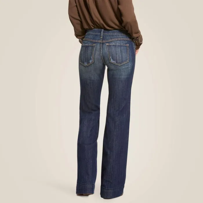 Denim Women Ariat Trouser Mid Rise Stretch Lucy Wide Leg Jean Pacific Denim Women Ariat Trouser Mid Rise Stretch Lucy Wide Leg Jean Pacific