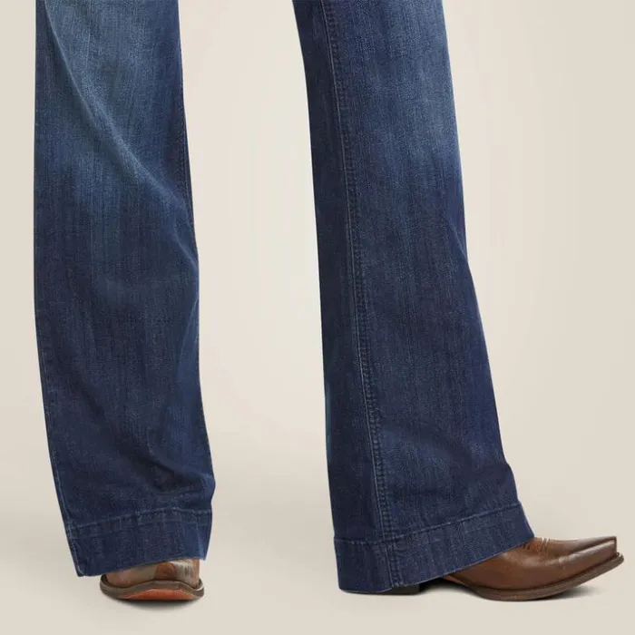 Denim Women Ariat Trouser Mid Rise Stretch Lucy Wide Leg Jean Pacific Denim Women Ariat Trouser Mid Rise Stretch Lucy Wide Leg Jean Pacific