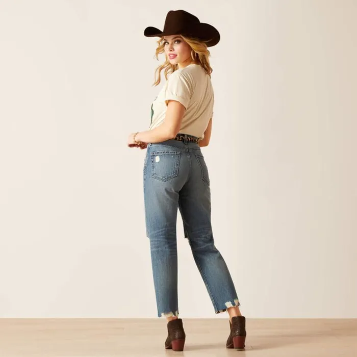 Denim Women Ariat Ultra High Rise Tomboy Straight Jean Moana Denim Women Ariat Ultra High Rise Tomboy Straight Jean Moana