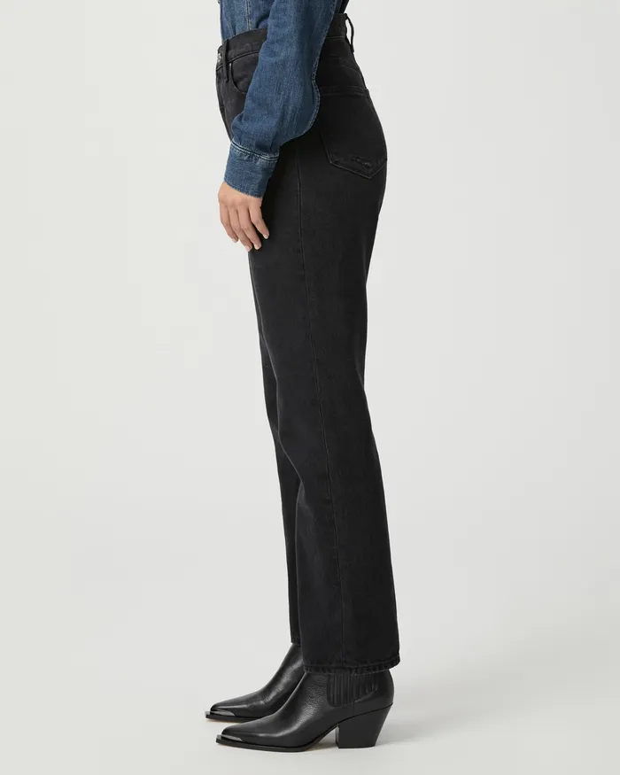 Denim Women PAIGE Sawyer Straight Jean 8211 Dark Dawn Distressed