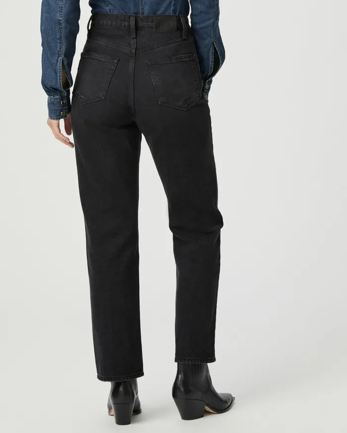 Denim Women PAIGE Sawyer Straight Jean 8211 Dark Dawn Distressed