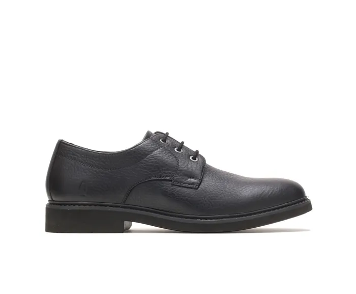 Detroit Plain Toe Oxford Black Leather Men Oxfords Hush Puppies