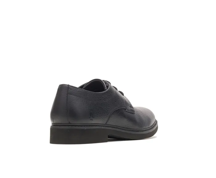 Detroit Plain Toe Oxford Black Leather Men Oxfords Hush Puppies