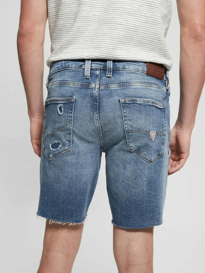 Distressed Denim Shorts Westlake Men Pants and Shorts GUESS