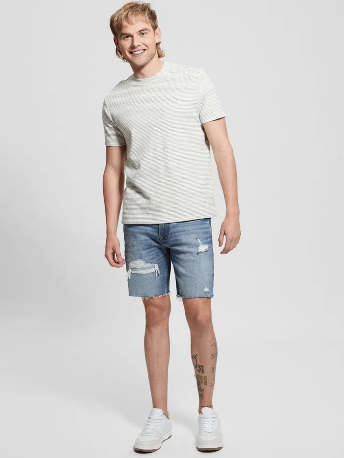 Distressed Denim Shorts Westlake Men Pants and Shorts GUESS