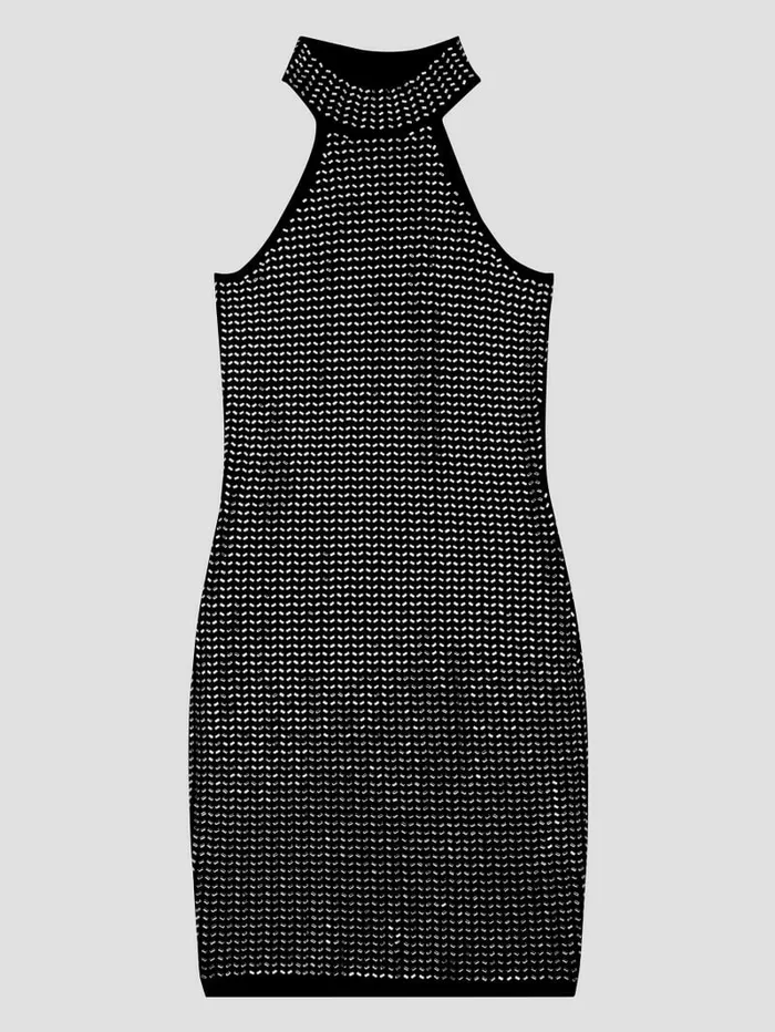 Dresses and Jumpsuits Celeste Mirror Sweater Dress Black 8211 GUESS Women Dresses and Jumpsuits Celeste Mirror Sweater Dress Black 8211 GUESS Women