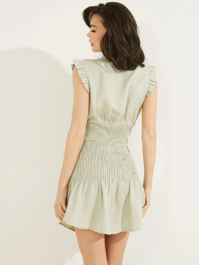 Dresses and Jumpsuits Eco Teodora Dress Light Matcha GUESS Women Dresses and Jumpsuits Eco Teodora Dress Light Matcha GUESS Women