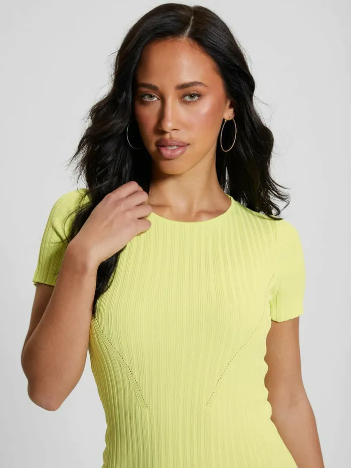 Dresses and Jumpsuits GUESS Women Anne Sweater Dress Dusty Kiwi Dresses and Jumpsuits GUESS Women Anne Sweater Dress Dusty Kiwi