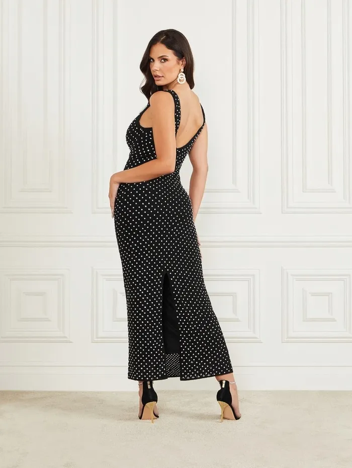 Dresses and Jumpsuits GUESS Women Marylin Sequin Dress Black Dresses and Jumpsuits GUESS Women Marylin Sequin Dress Black