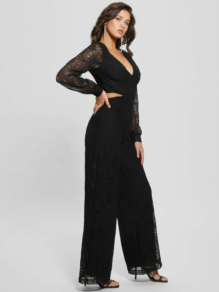 Dresses and Jumpsuits Megan Lace Jumpsuit Black 8211 GUESS Women Dresses and Jumpsuits Megan Lace Jumpsuit Black 8211 GUESS Women