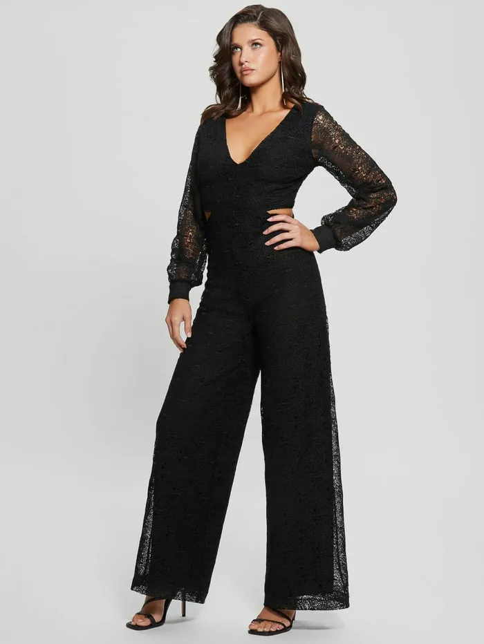 Dresses and Jumpsuits Megan Lace Jumpsuit Black 8211 GUESS Women Dresses and Jumpsuits Megan Lace Jumpsuit Black 8211 GUESS Women