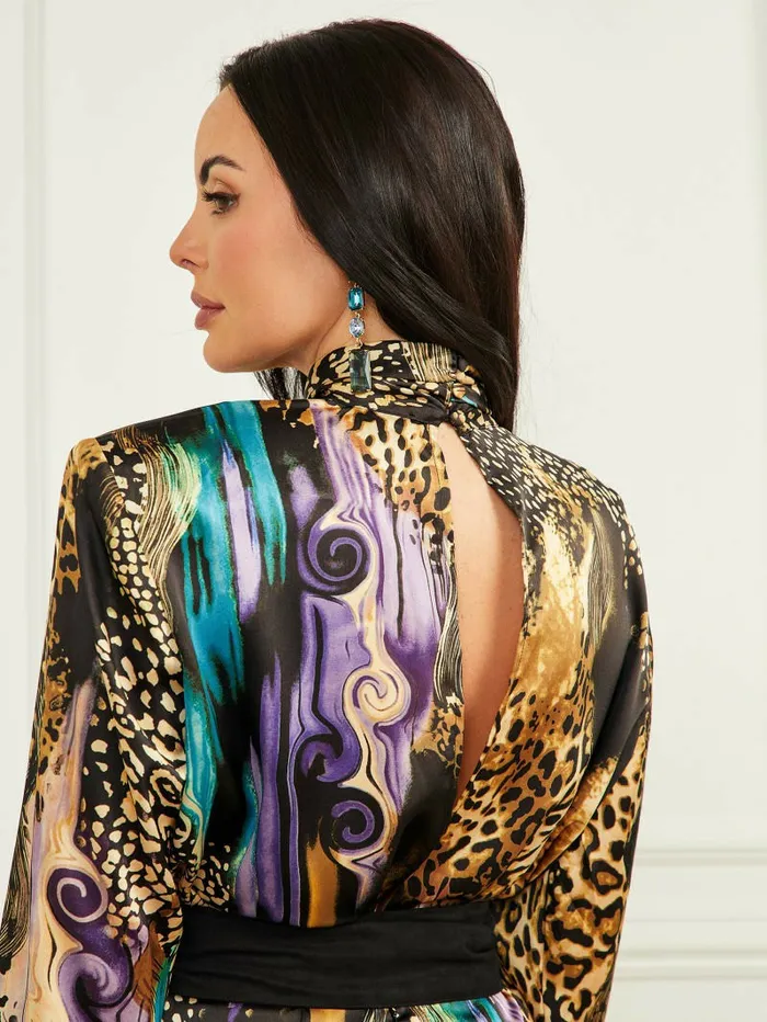 Dresses and Jumpsuits Purfection Print Dress Night Train Print GUESS Women Dresses and Jumpsuits Purfection Print Dress Night Train Print GUESS Women