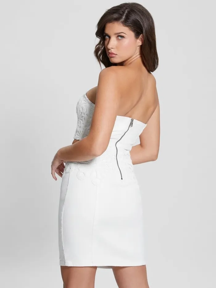 Dresses and Jumpsuits Women GUESS Eco Bonni Floral Eyelet Dress Pure White Multi Dresses and Jumpsuits Women GUESS Eco Bonni Floral Eyelet Dress Pure White Multi