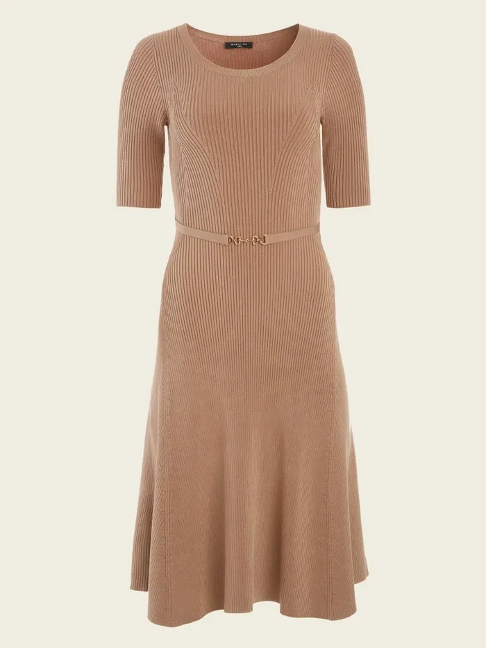 Dresses and Jumpsuits Women Laila Ribbed Sweater Dress Blonde Ambition GUESS Dresses and Jumpsuits Women Laila Ribbed Sweater Dress Blonde Ambition GUESS