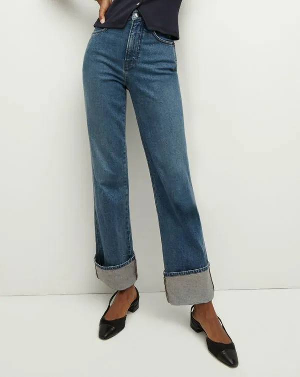 Dylan Cuffed StraightLeg Jean Thriller Women Veronica Beard Jeans Dylan Cuffed StraightLeg Jean Thriller Women Veronica Beard Jeans