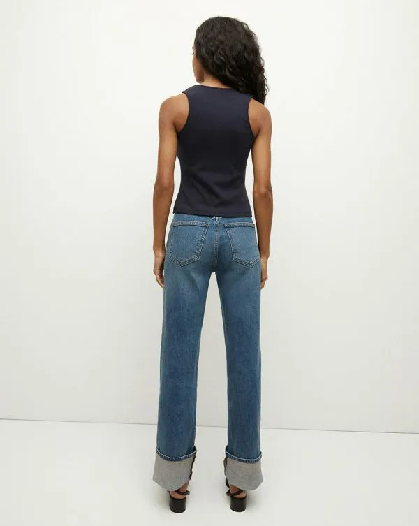 Dylan Cuffed StraightLeg Jean Thriller Women Veronica Beard Jeans Dylan Cuffed StraightLeg Jean Thriller Women Veronica Beard Jeans